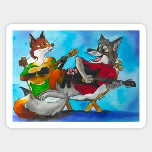 Timberwolf & Bree-Fox Sticker